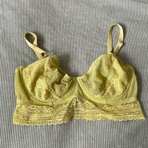 Free People bra 32DD yellow
